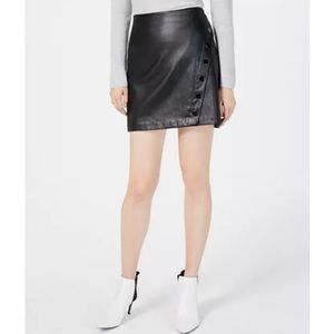 INC faux leather mini skirt